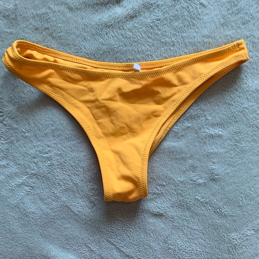 Shein yellow bathing suit bottom
